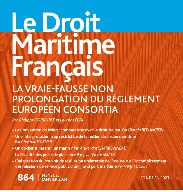 DMF n°864 – La vrai-fausse non prolongation du règlement européen Consortia par Philippe Corruble
