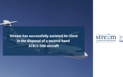 La Stream Team accompagne la cession d’un avion ATR72-500