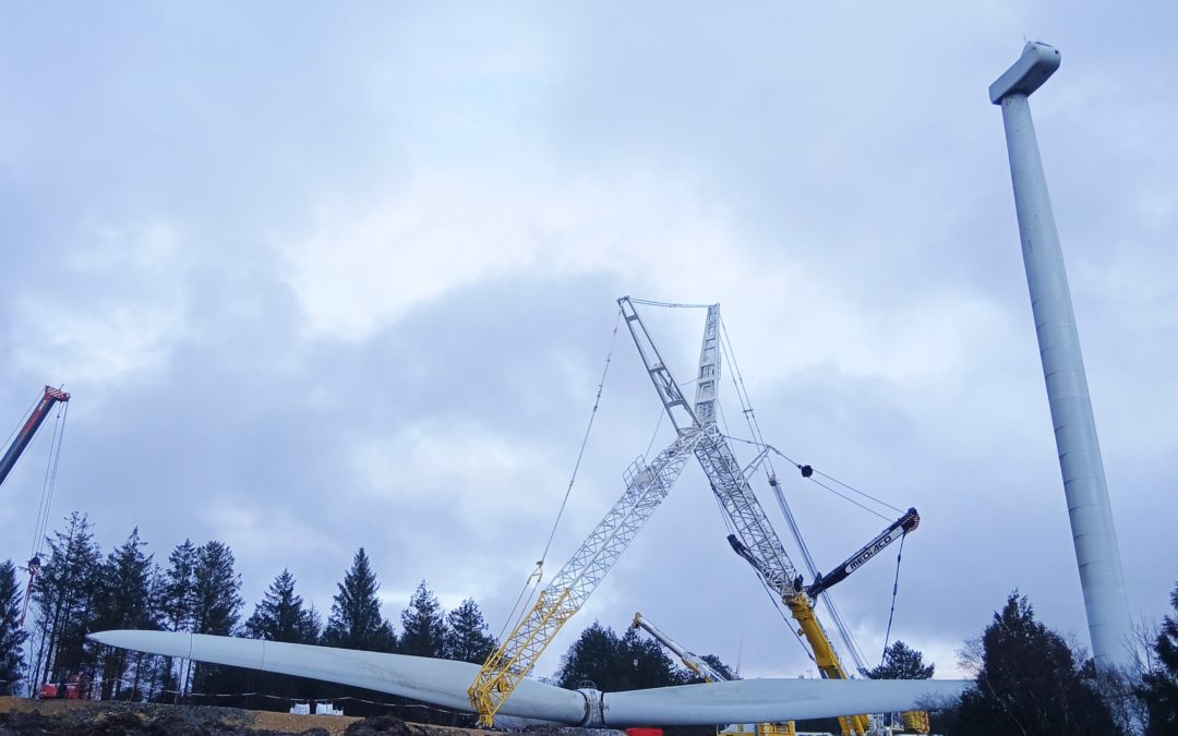 Stream assisted Q ENERGY in the construction of a wind farm consisting exclusively of reconditioned wind turbines